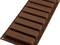 Moule en silicone pour "barres chocolatées" 8 cavités Silikomart 
