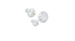 Set de 2 emporte-pièces à piston "3 feuilles de houx"