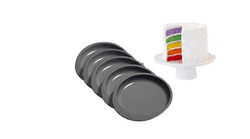Moules rainbow rond 5 pcs de 15cm Wilton