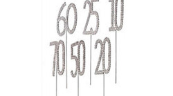 Décoration avec brillant "60"