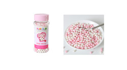 FunCakes perles au coeur tendre 60g rose-blanc
