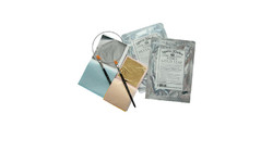 5 feuilles d'argent 8x8 cm