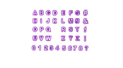 Set de 40 emporte-pièces alphabet