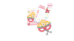 Cartes d'invitation à découper "princesse"