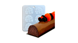 Moule chocolat "Rondins" pour Bûche