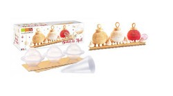 Kit moule bûche boules de Noël Scrapcooking