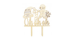 Cake topper bois "Ohohoh" Scrapcooking