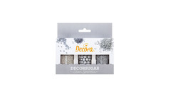 Mix décorations argentés 85 G Decora