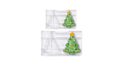 Moule chocolat "sapin "2 pcs Decora