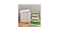BOÎTE À GÂTEAUX FUNCAKES BLANC 37X37X45 CM PCS/1